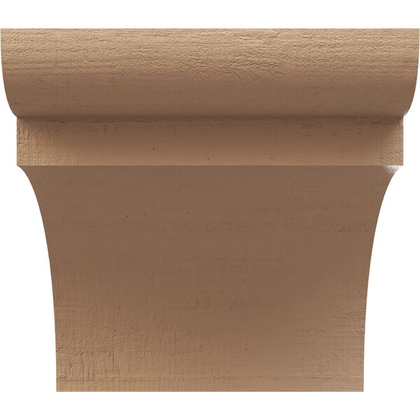 6in. W X 6in. D X 6in. H Series 1 Wide Yorktown Rough Cedar Woodgrain TimberThane Corbel, Primed Tan